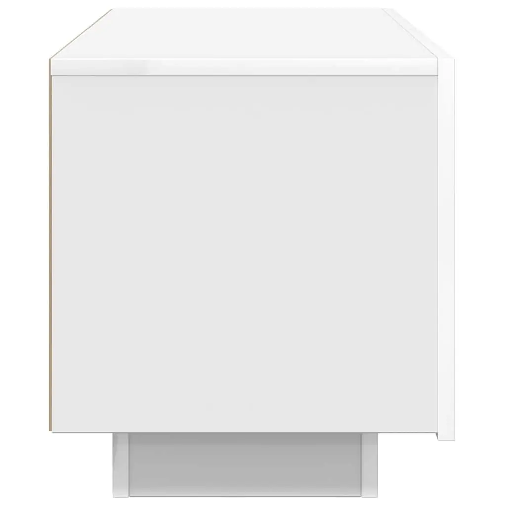 White TV Cabinet, Engineered Wood, 100x35x40 cm