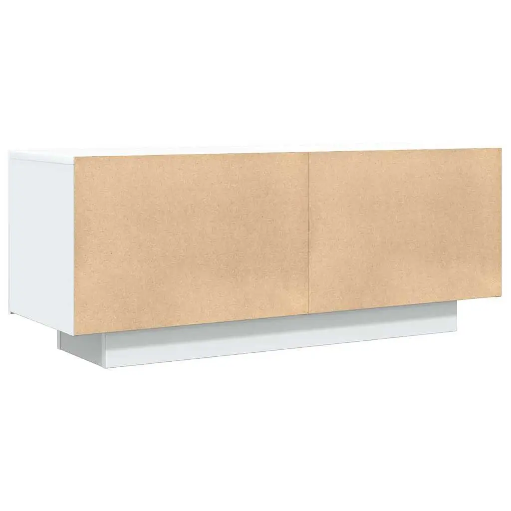 White TV Cabinet, Engineered Wood, 100x35x40 cm