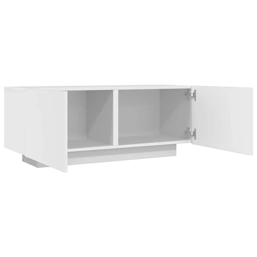 White TV Cabinet, Engineered Wood, 100x35x40 cm