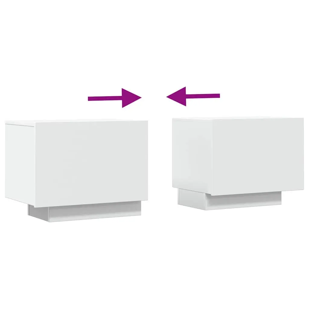 White TV Cabinet, Engineered Wood, 100x35x40 cm