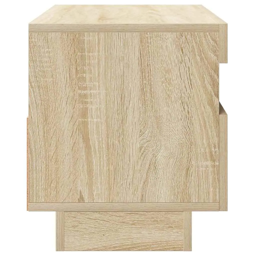 Brown Media Cabinet with LED Lights