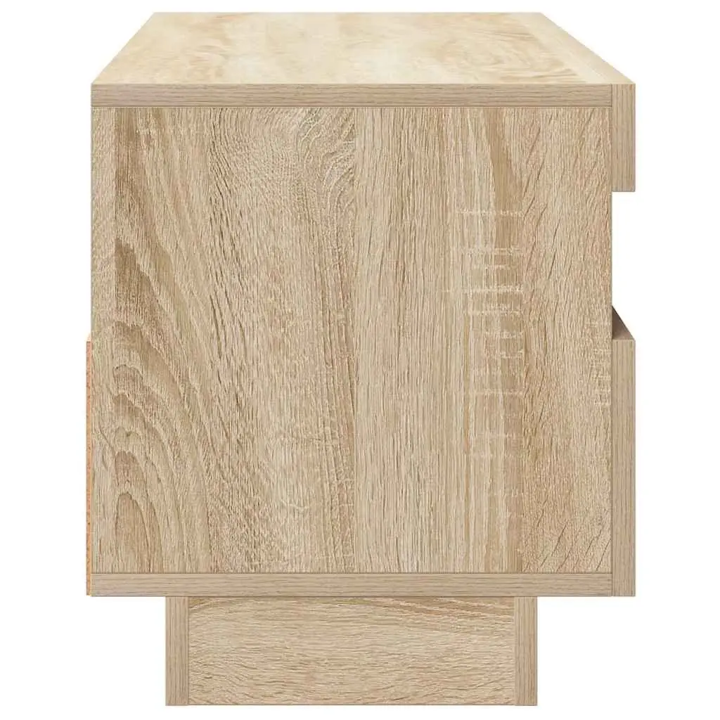 Brown TV Cabinet with RGB LED Lights
