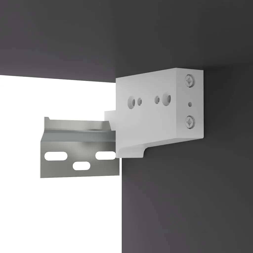 Hanging TV Cabinet Set 2 pcs Wall Mount Living Room Storage Grey 60x30x30cm