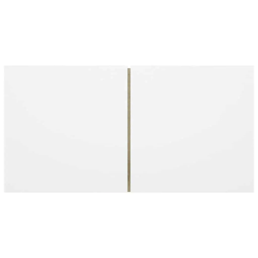 Hanging TV Cabinet White Sonoma Oak Modern Wall Mount Storage Unit 60 x 30 x 30 cm