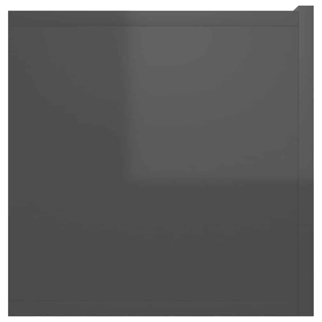 Hanging TV Cabinet Set Grey Modern Wall Mount Storage 3 Piece