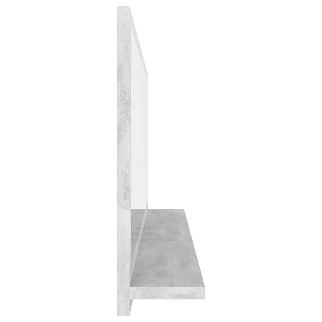 Grey Bathroom Mirror with Storage