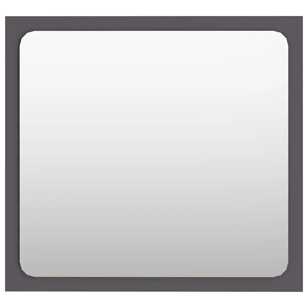 Grey Wall Mounted Bathroom Mirror 40cm