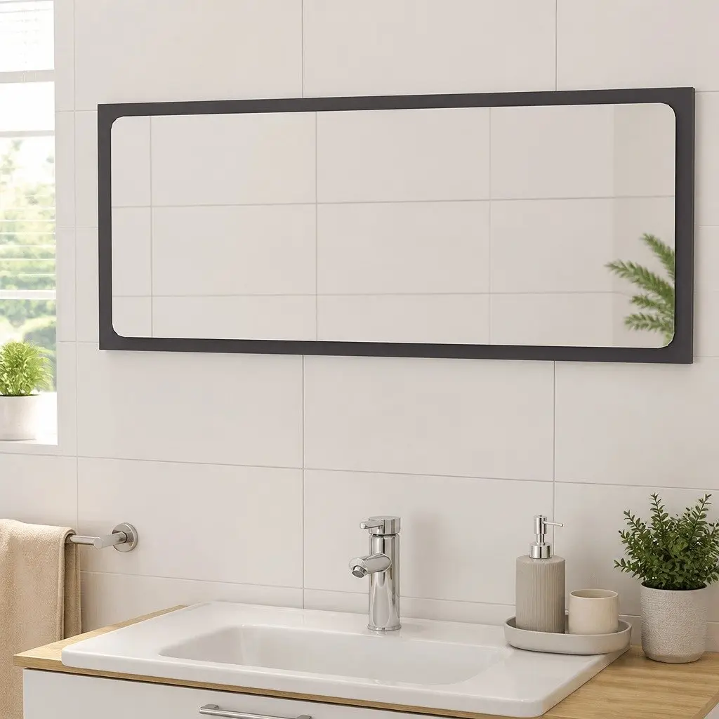 Wall Mounted Grey Bathroom Mirror