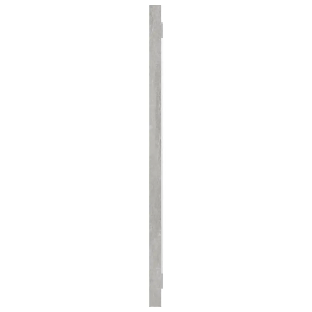 Bathroom Mirror Grey Wall Mount Storage Contemporary Engineered Wood