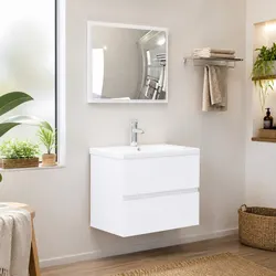 Compact 2-Piece Bathroom Furniture Set with Storage