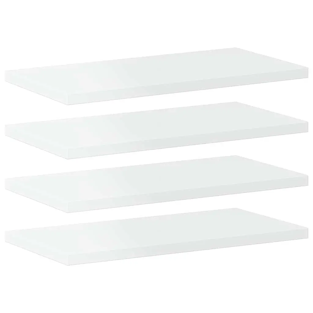 Bookshelf Boards White 40x20x1.5 cm Engineered Wood Wall Shelves Storage