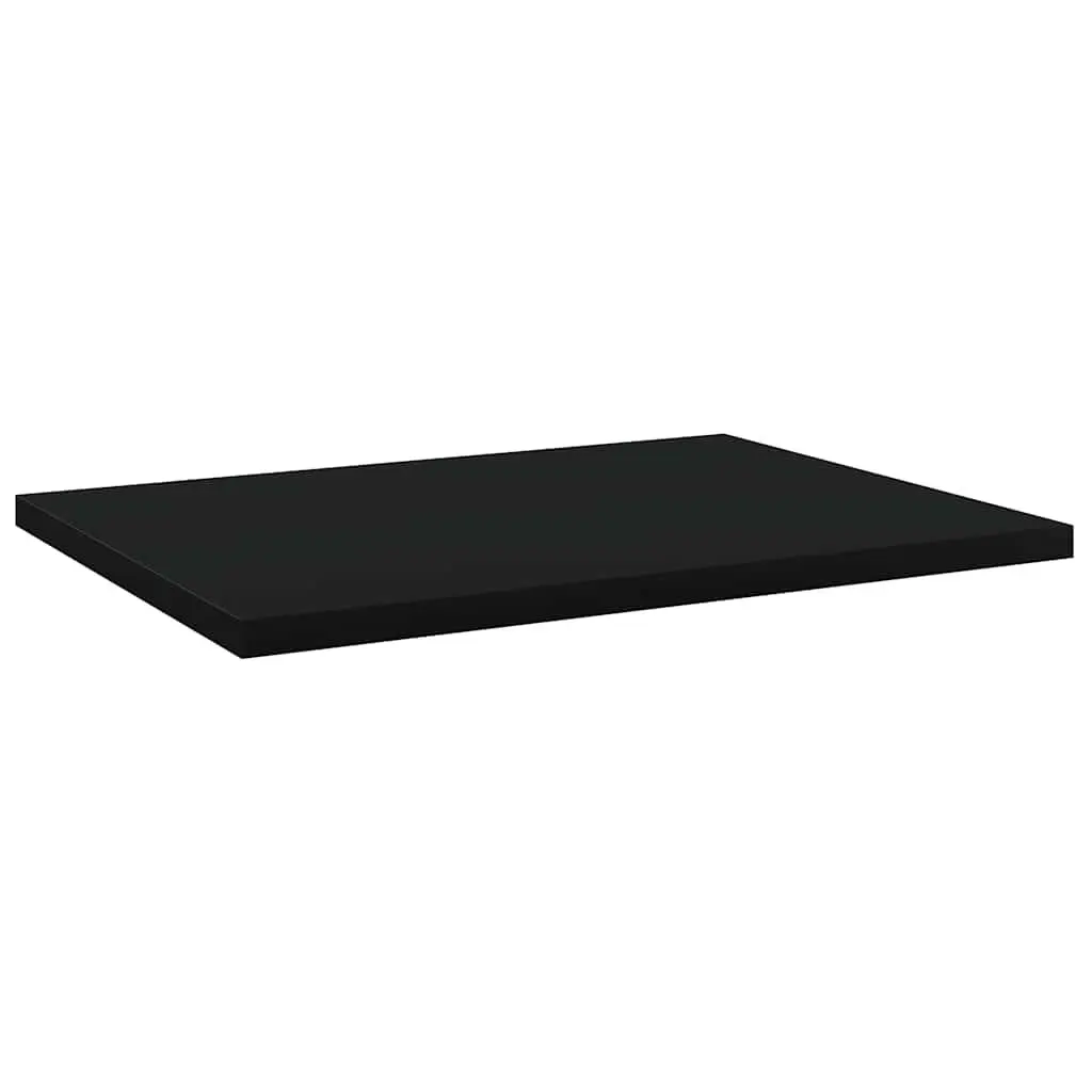 Bookshelf Boards Black 40x30x1.5 cm Engineered Wood Storage 4 Piece