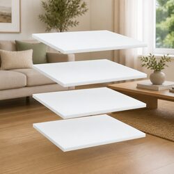 Compact and Dependable White Floating Shelf Boards