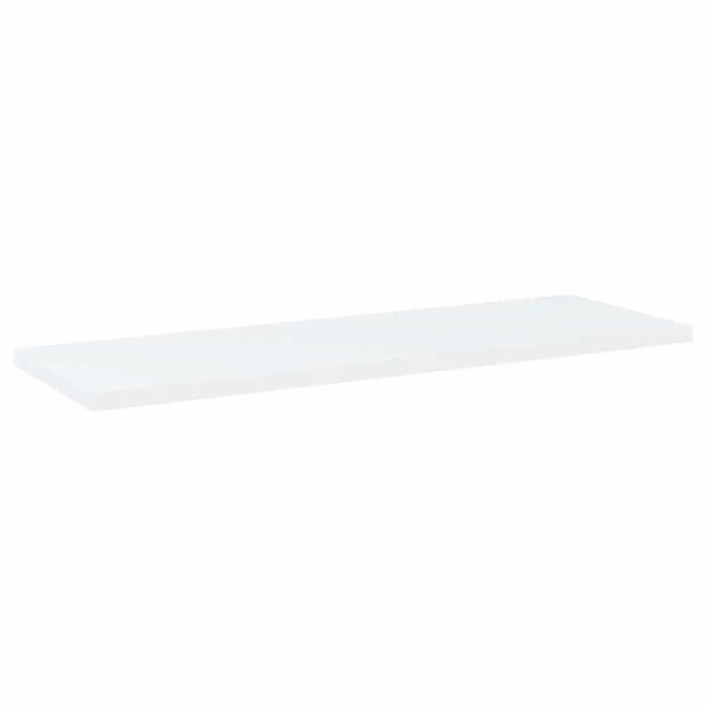 Engineered Wood Storage Shelves 8 Piece White 60x20x1.5cm Easy to Clean Bookshelf Boards