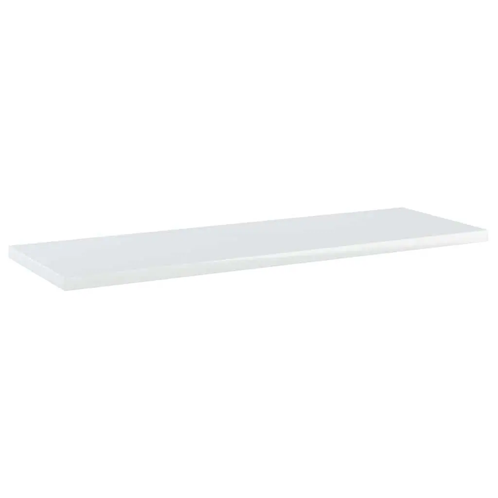Engineered Wood Bookshelf Boards White 60x20x1.5cm Storage Shelves Set of 4