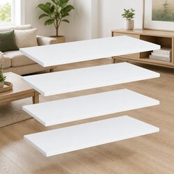 Bookshelf Boards - 4 High-Quality White Panels