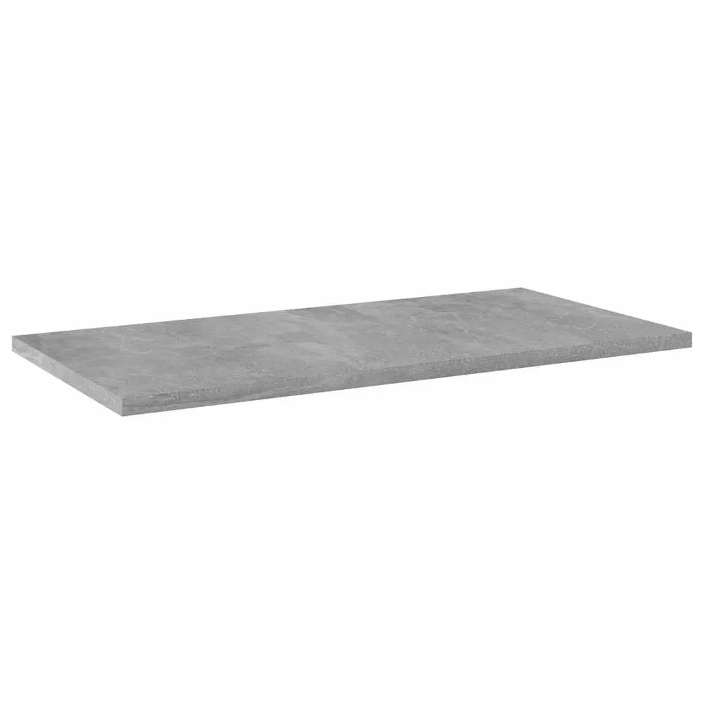Bookshelf Boards Concrete Grey 60x30x1.5 cm Engineered Wood Storage Shelving 4 Piece
