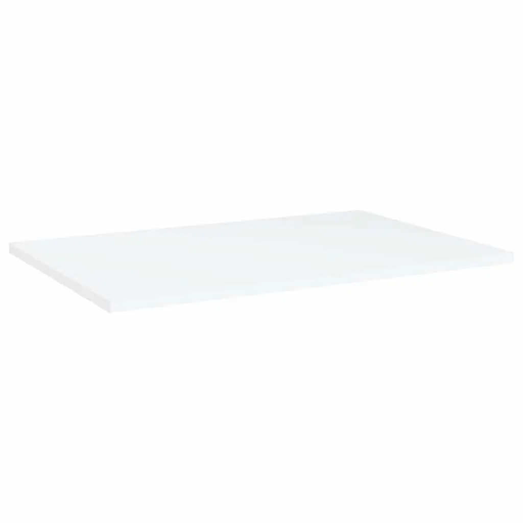 Floating Wall Mounted Storage Shelves White 60x40x1.5 cm Set of 4 Bookshelf Boards