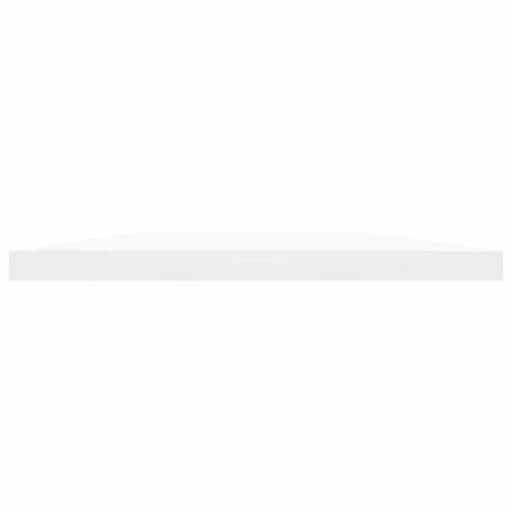 Floating Wall Mounted Storage Shelves White 60x40x1.5 cm Set of 4 Bookshelf Boards