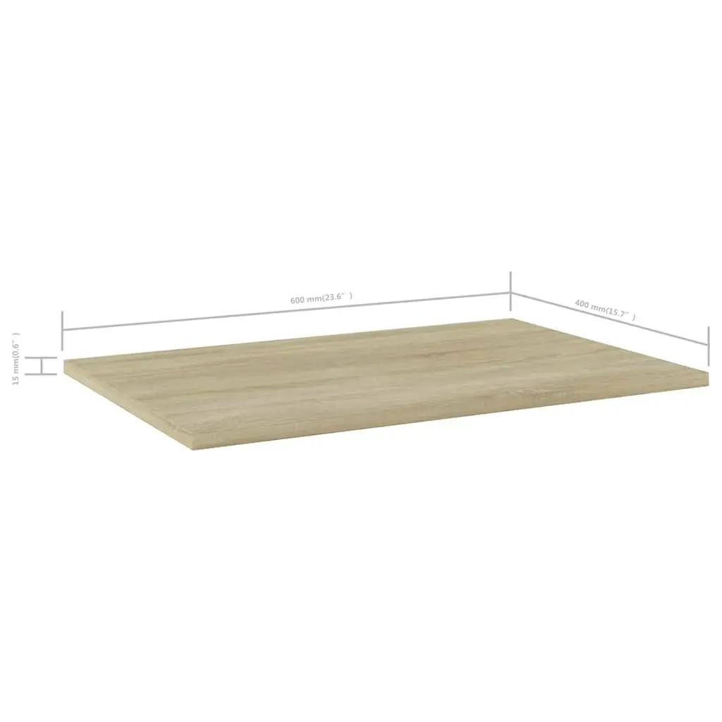 Floating Shelf Boards 4 Pack Sonoma Oak Wall Storage Shelving Solution