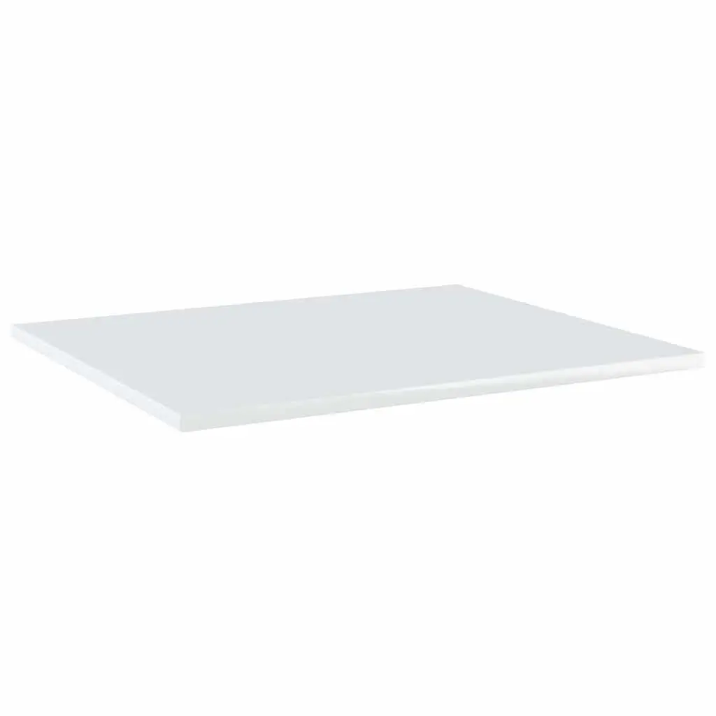Floating Shelf Boards White 60 x 50 cm Wall Mounted Storage Display Shelving Set of 4
