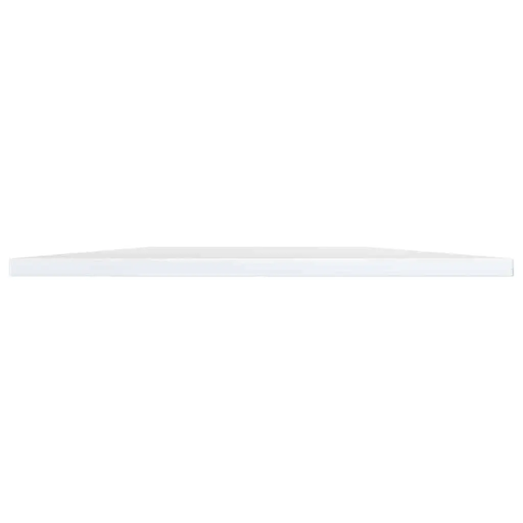 Floating Shelf Boards White 60 x 50 cm Wall Mounted Storage Display Shelving Set of 4