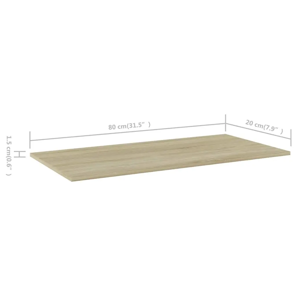 Floating Bookshelf Boards Brown 4 Piece Engineered Wood Wall Shelves