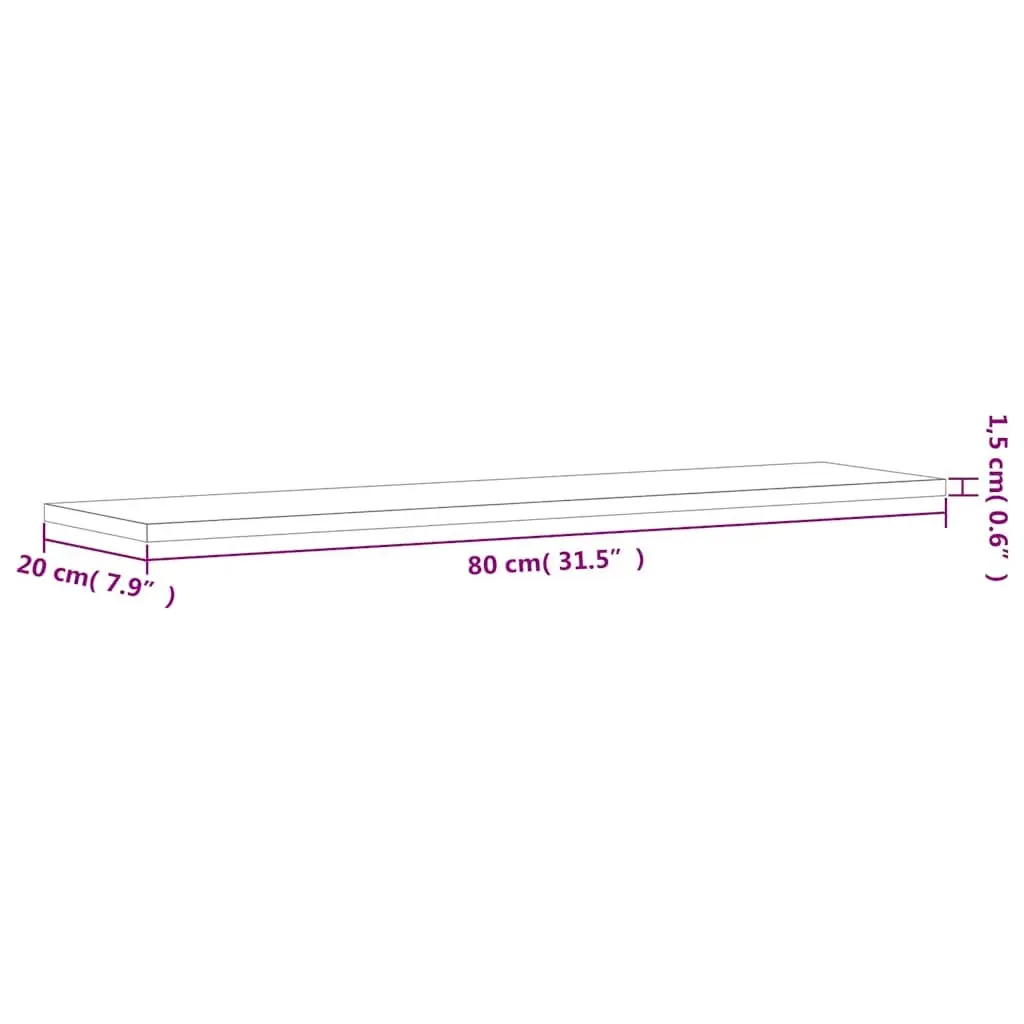 4-Piece Grey Bookshelf Board Set