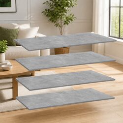 Grey Floating Bookshelf Boards - Concise and Practical