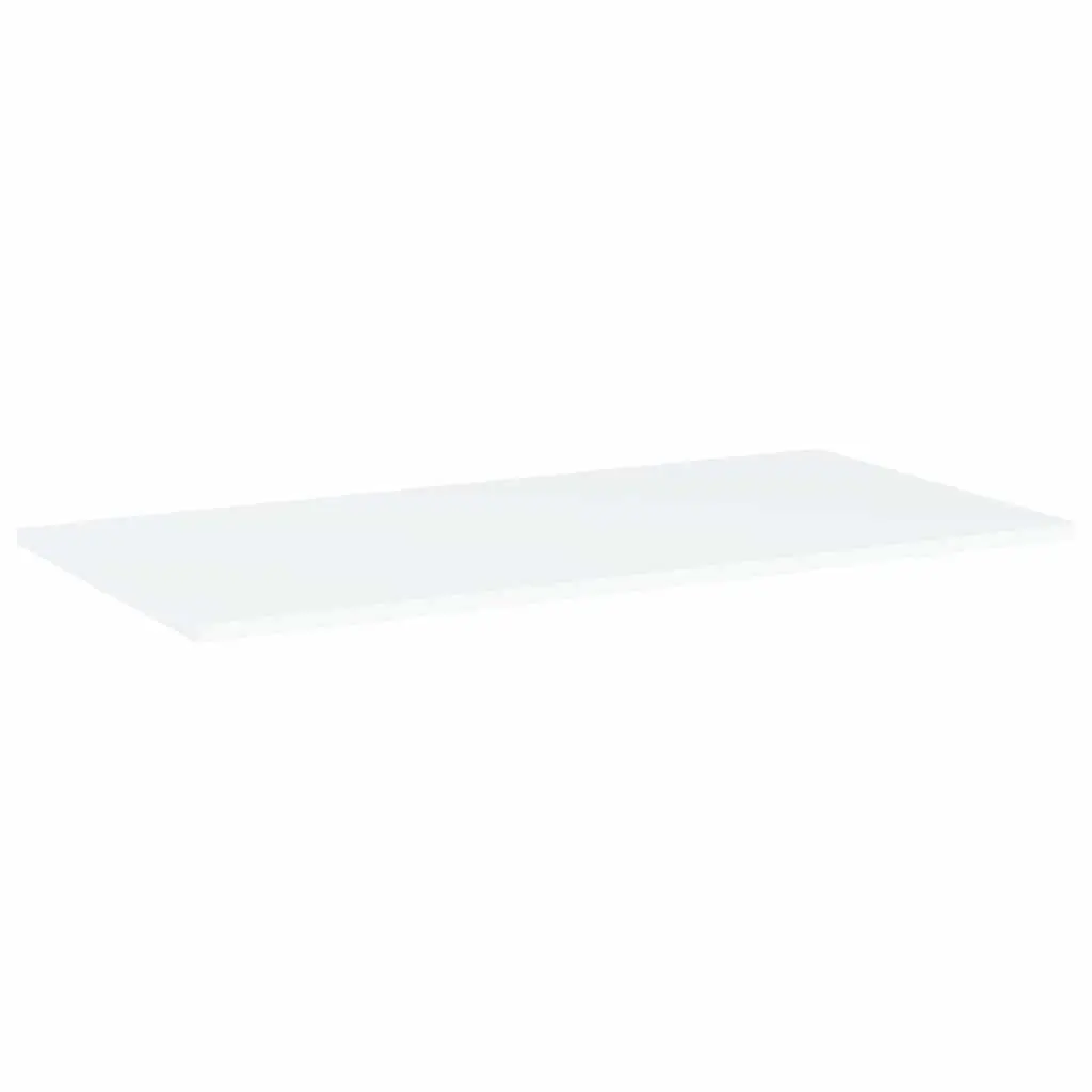 Floating Shelf Boards White 80 x 40 cm Set of 4 Wall Mount Storage Shelves