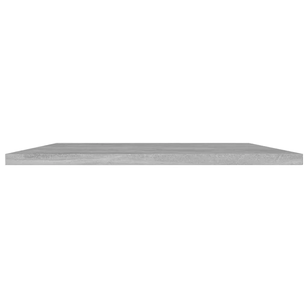 Engineered Wood Floating Shelves Grey Storage Boards Set of 4 for Home Office Use 80x40x1.5cm