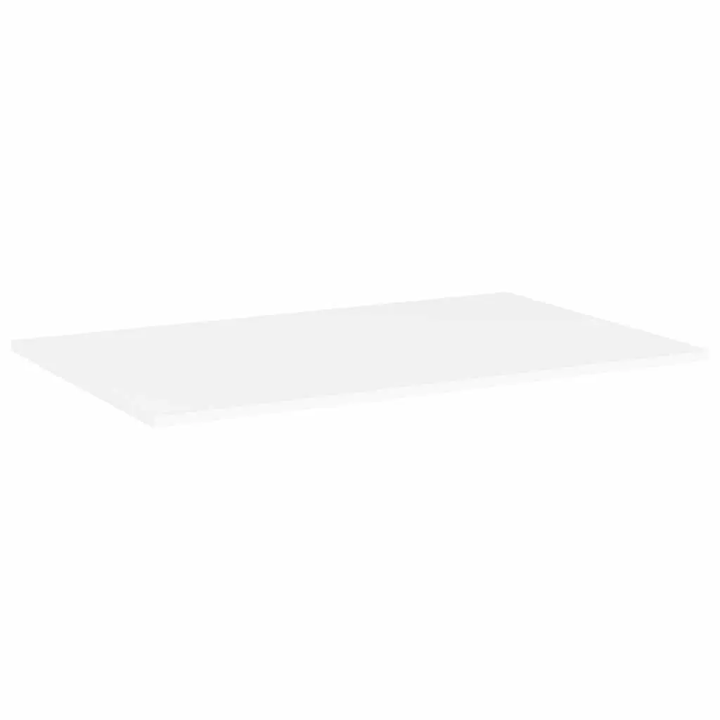 Floating Bookshelf Boards White 80 x 50 x 1.5 cm Wall Mounted Storage Shelves 4 Pieces