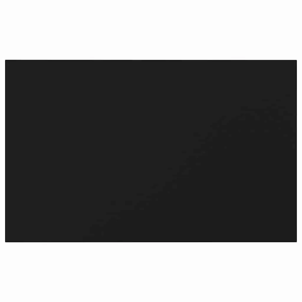 Floating Shelf Boards Black 80 x 50 cm Wall Mounted Storage Shelving Panel Set 4 Piece
