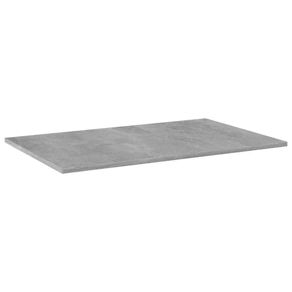 Floating Shelf Boards Grey Engineered Wood 80 x 50 cm Wall Storage Display Organiser 4 Piece