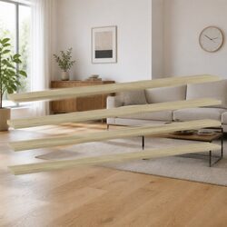 Compact Floating Shelf Boards for Smart Storage - Set of 4