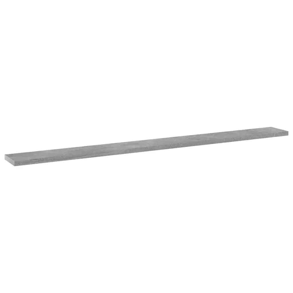Floating Shelf Boards Grey Engineered Wood Wall Mount 4 Piece