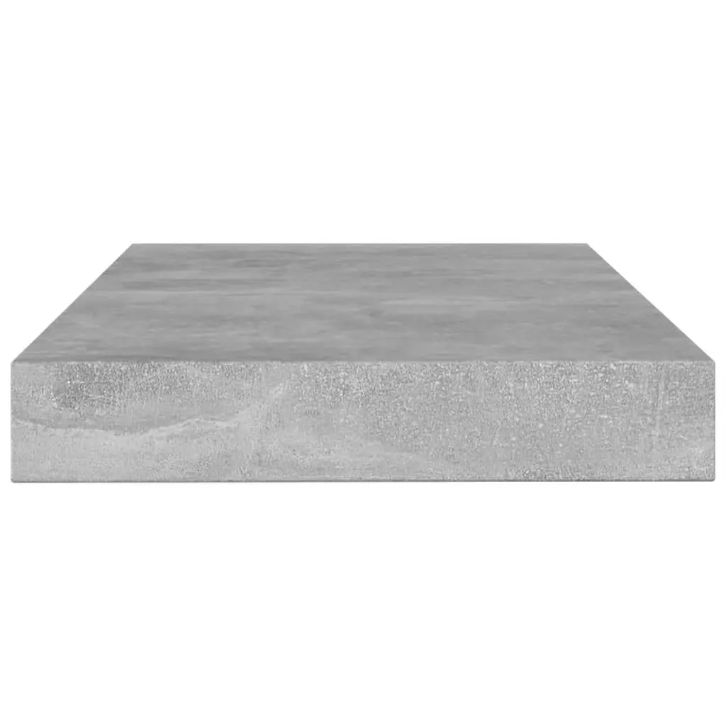 Floating Shelf Boards Grey Engineered Wood Wall Mount 4 Piece