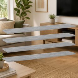 Compact Grey Floating Shelf Boards – 4 pcs