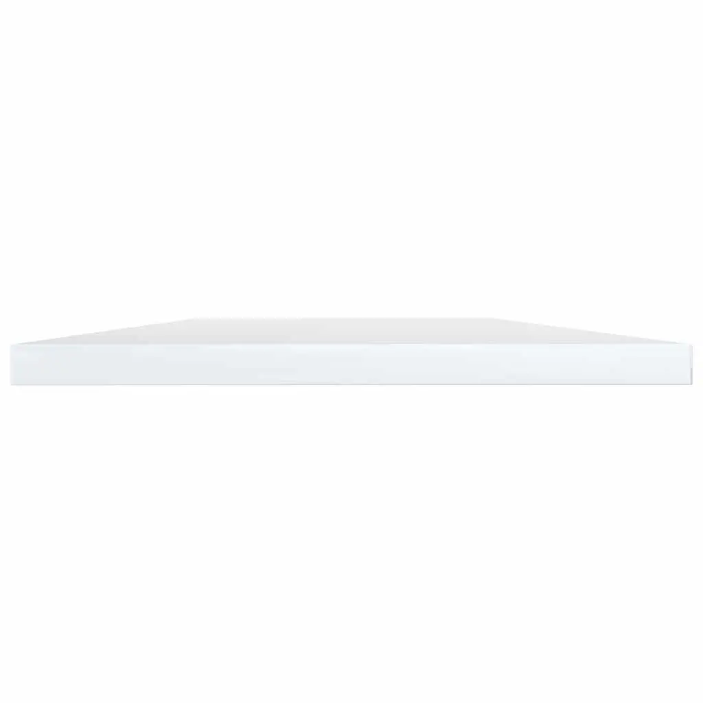 Floating Shelf Boards White Set of 4 Engineered Wood Wall Mount Storage Display Organizer