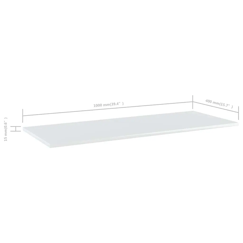 Floating Shelf Boards White 4 Piece Wall Mount Display Storage Panels
