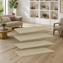 Compact Floating Shelf Boards - 4 Units in Brown
