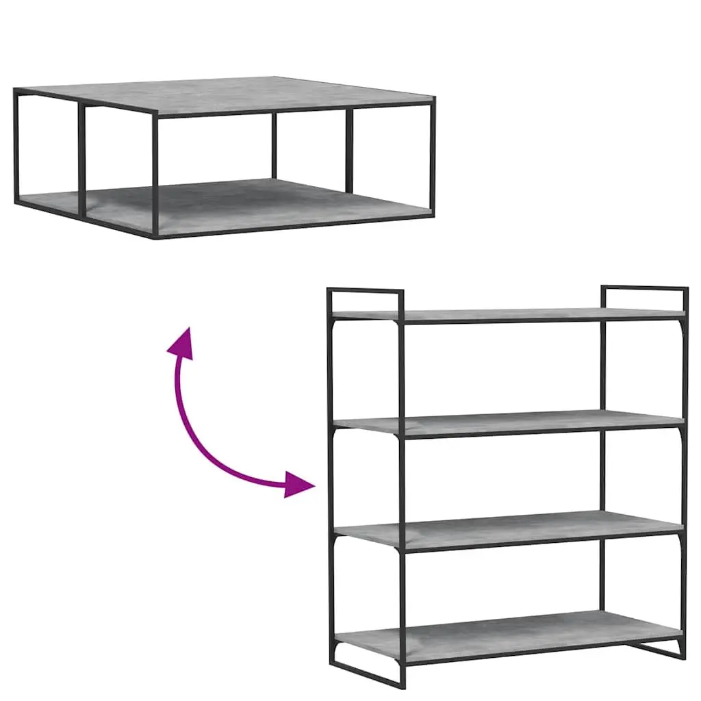 Bookshelf Boards Grey 100 x 50 cm 4 Piece Wall Storage Shelves Floating Display Panels