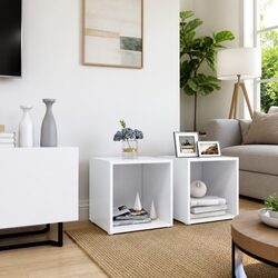 Compact TV Cabinets Set - 37x35x37 cm Engineered Wood