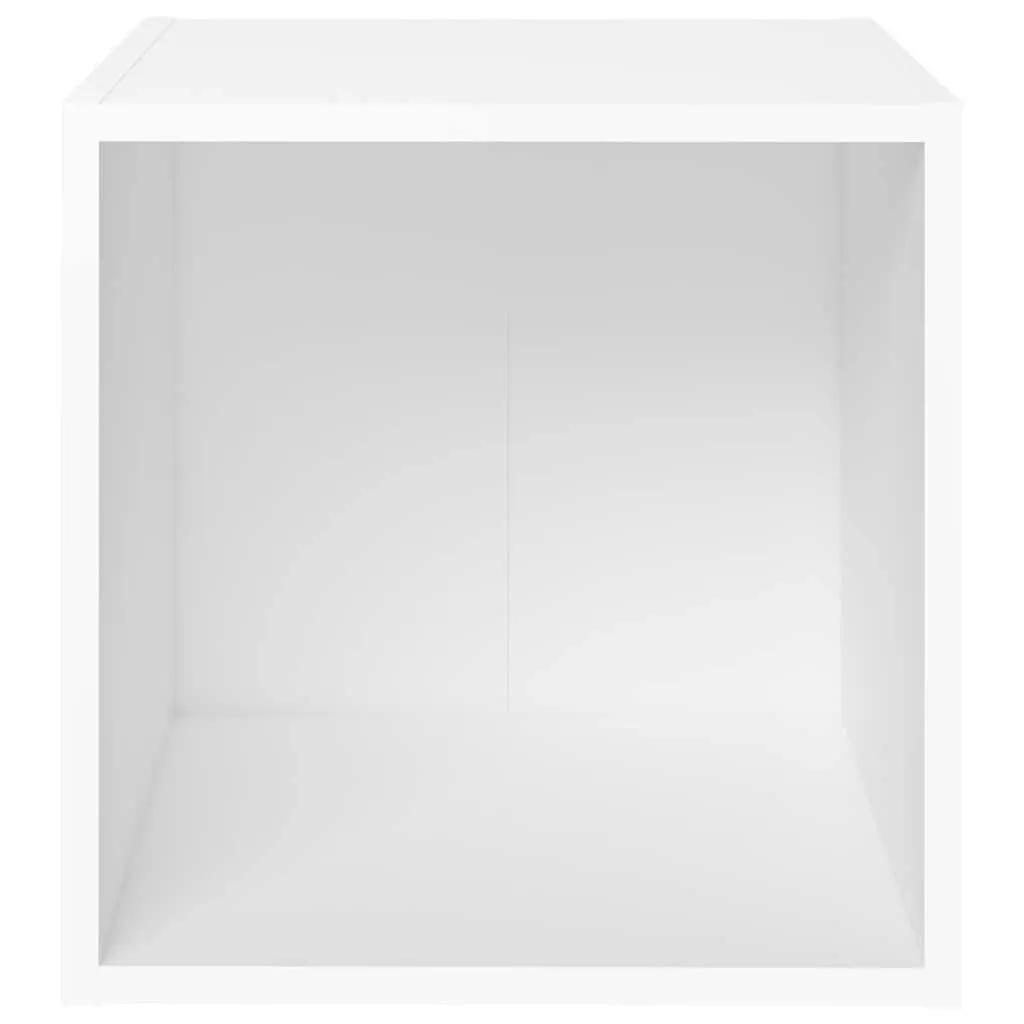 TV Cabinet White 37x35x37 cm Engineered Wood Storage Unit Display Stand 2 pcs