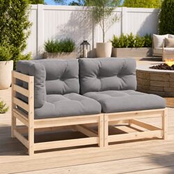 2 Piece Outdoor Lounge Set with Cushions