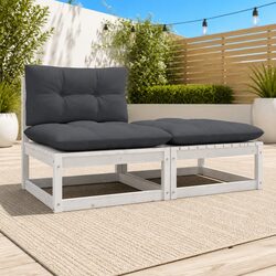 2 Piece Outdoor Sectional Sofa Set for Relaxation