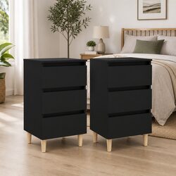 Black Bedside Tables Set: Quality Meets Functionality