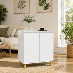 Sturdy White Sideboard for Storage Needs 60x35x70cm