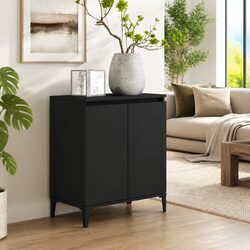 Compact Black Sideboard with Strong Construction