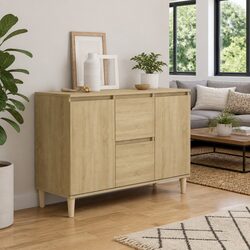 Chic Sideboard Cabinet in Brown with Ample Storage